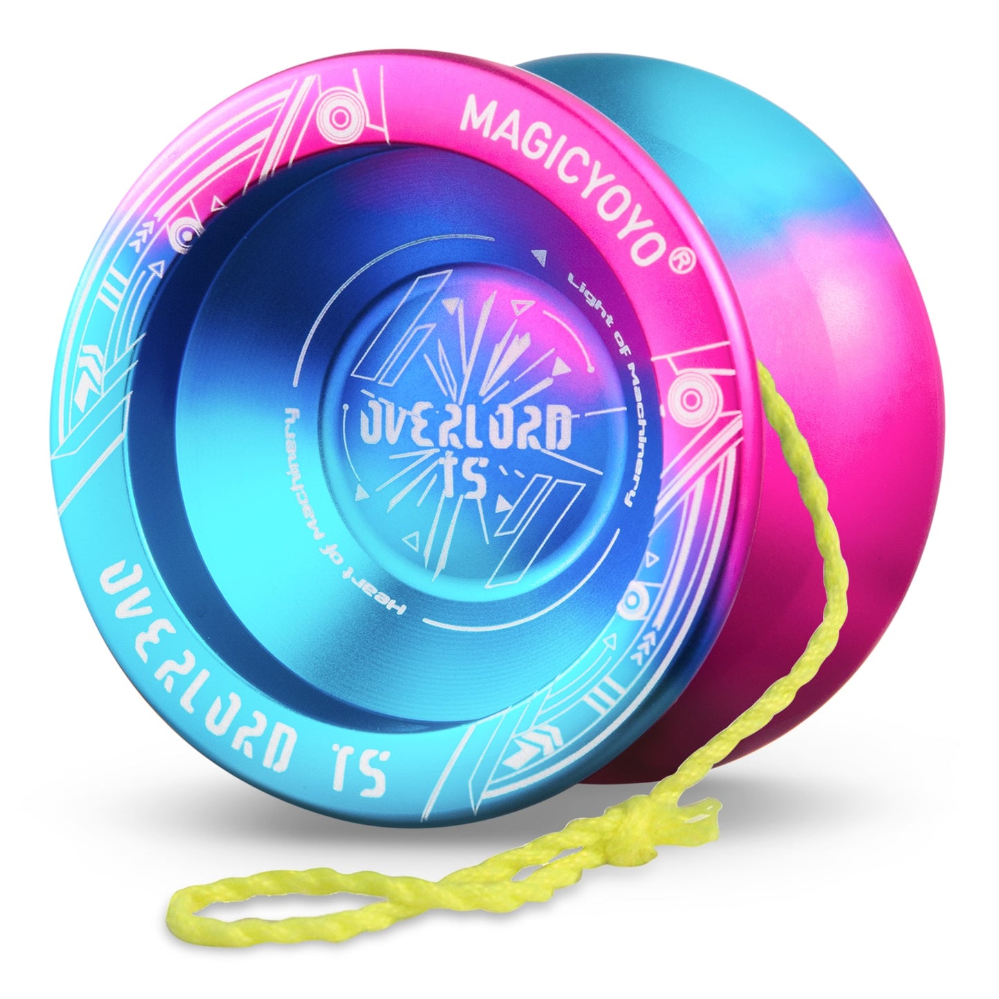 MAGICYOYO T5 OVERLORD Unresponsive Yoyo, Aluminum Alloy Metal Professional Yoyo,Bonus - 5 Strings, Yo-Yo Bag, Glove