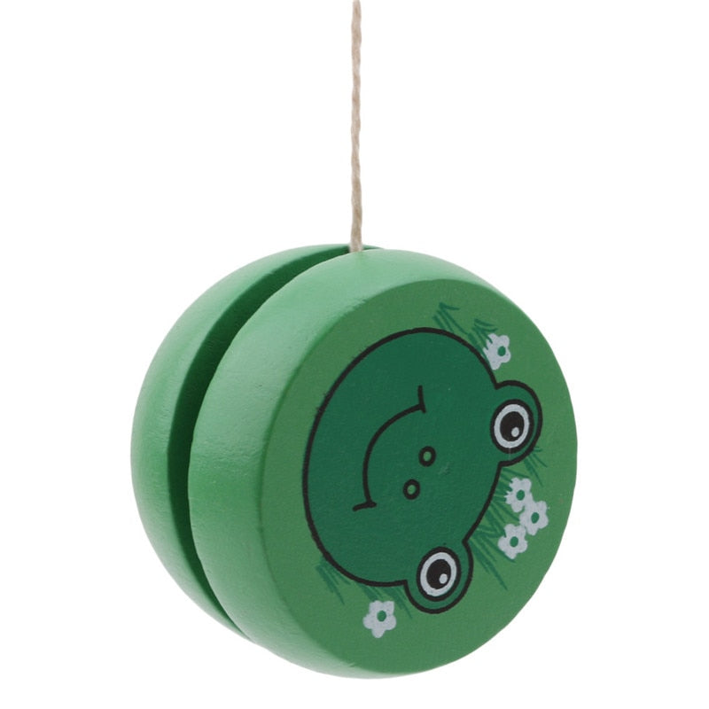 Cute Animal Prints Wooden Yoyo Toys Ladybug Toys Kids Yo-Yo Creative Yo Yo Toys For Children 5cm Wooden Yo Yo ball