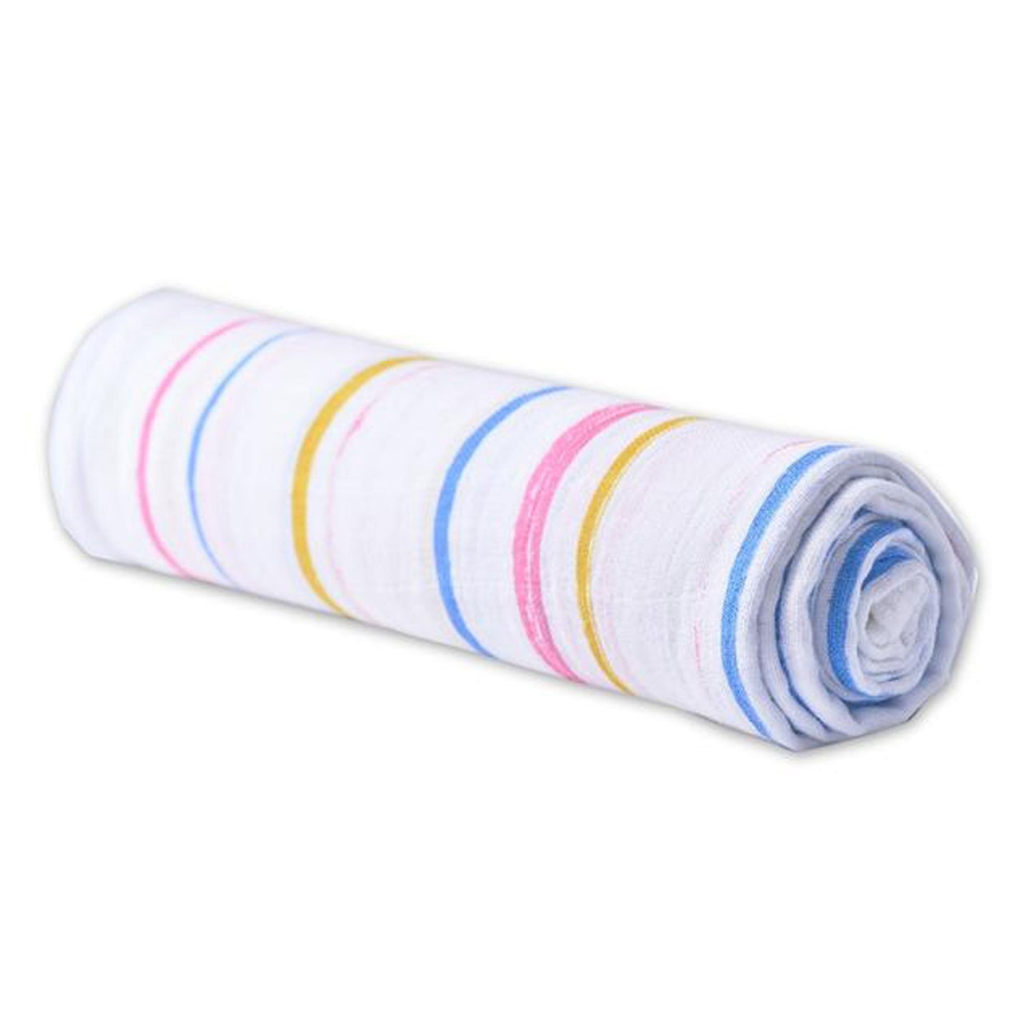 Watercolor Stripe Cotton Muslin Swaddle