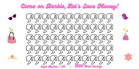 Barbie Savings Challenge - Color Digital Download